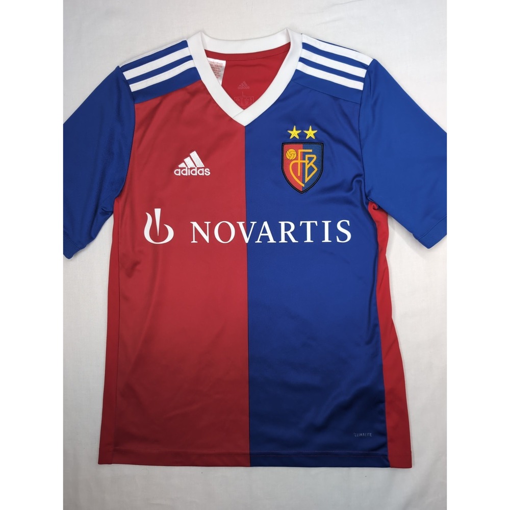 Adidas Kids Large 2018/19 FC Basel 1893 Home Jersey Unisex youth Blue Red